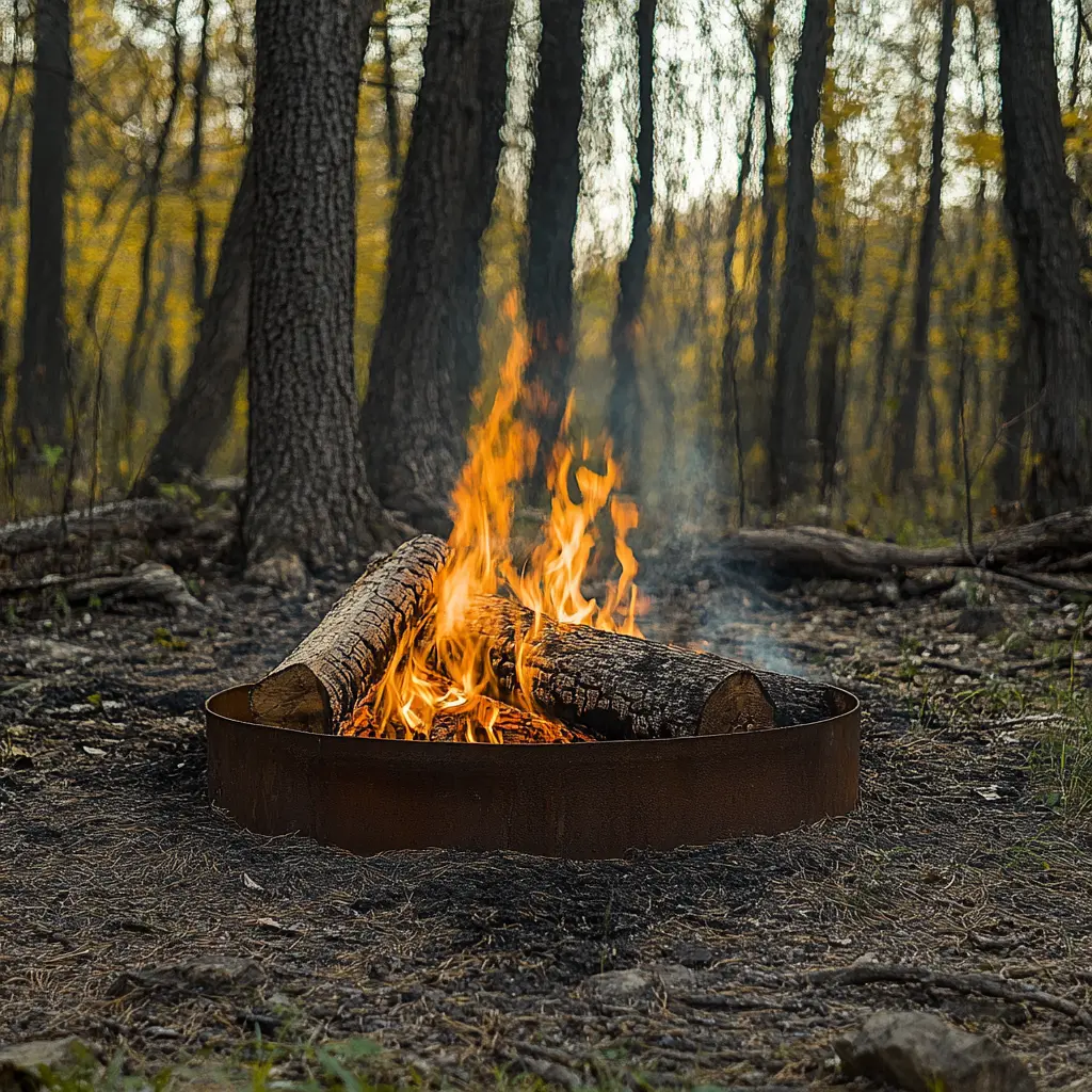 Wie baue ich eine effektive & sichere Feuerstelle im Wald?